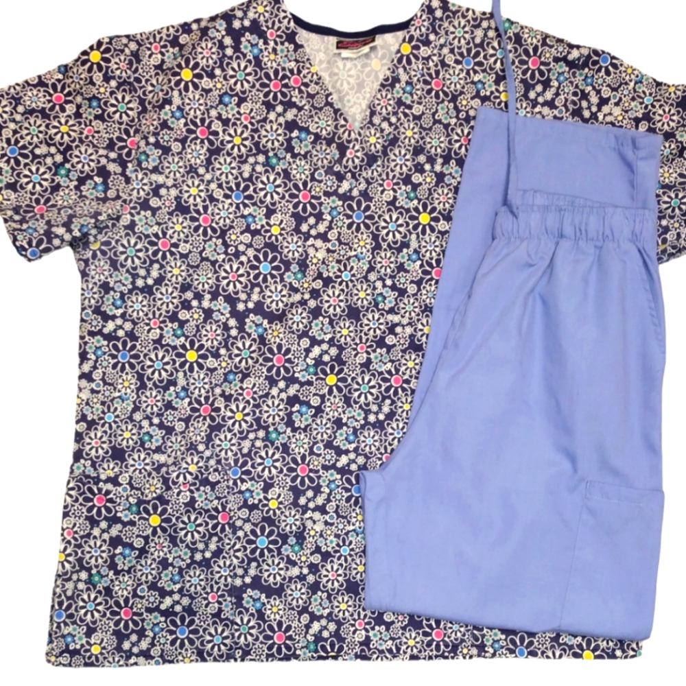 Smart Scrubs Floral Top ONLY